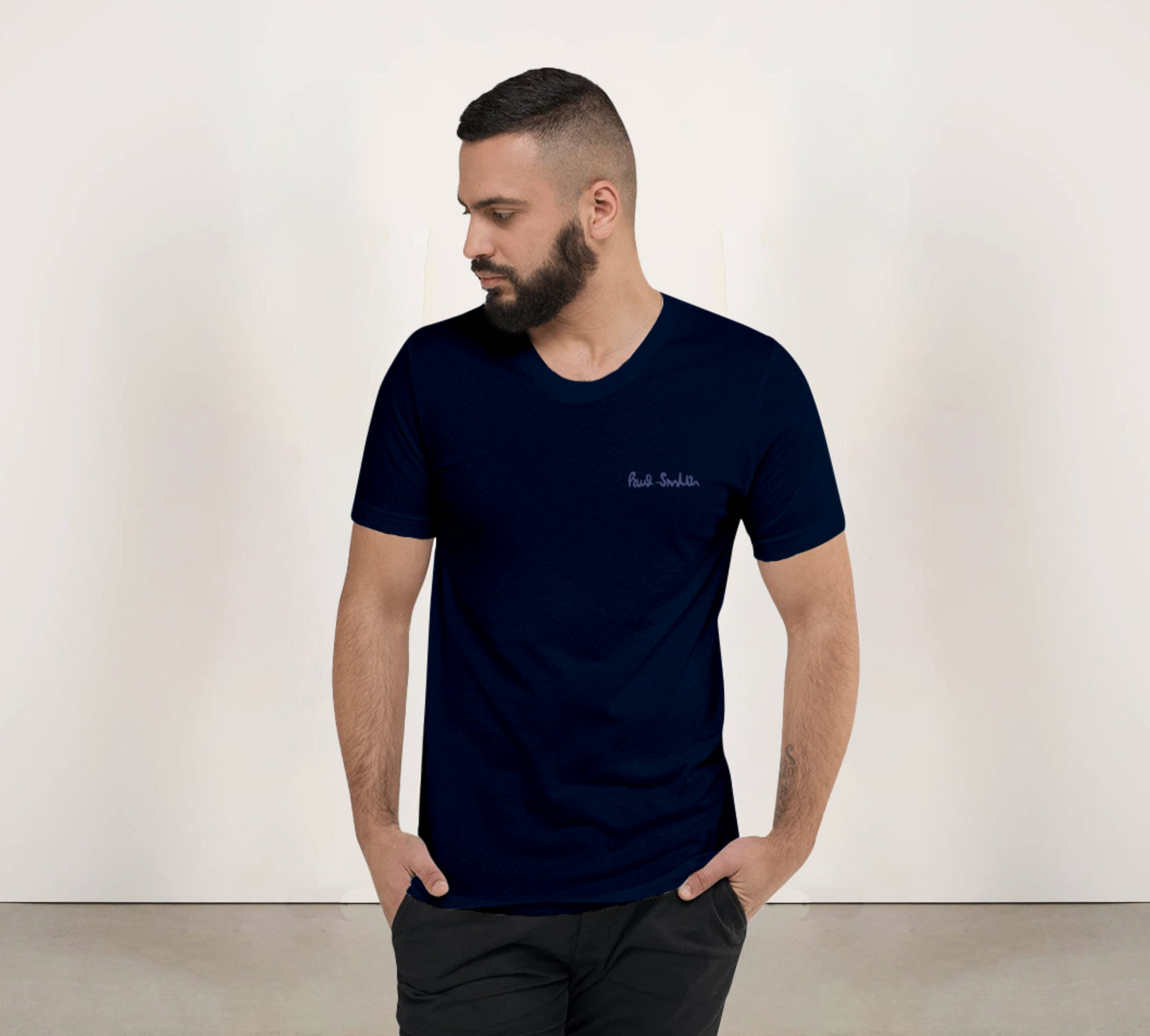 Men T-Shirt PS 016 Navy Blue