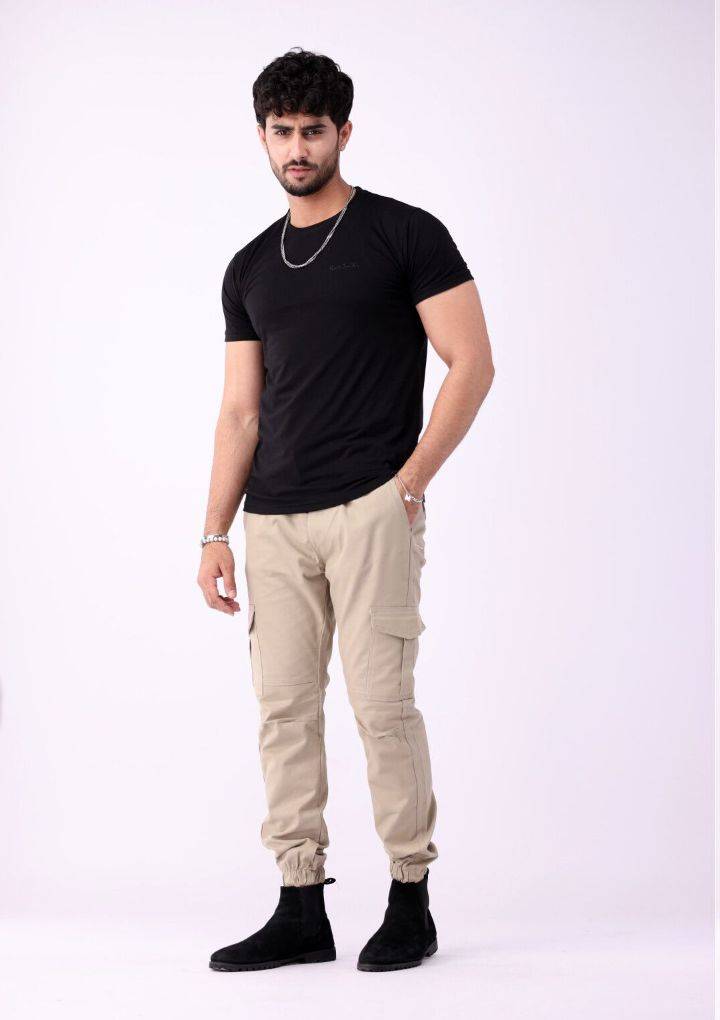 Cargo Trouser in Cream Colour