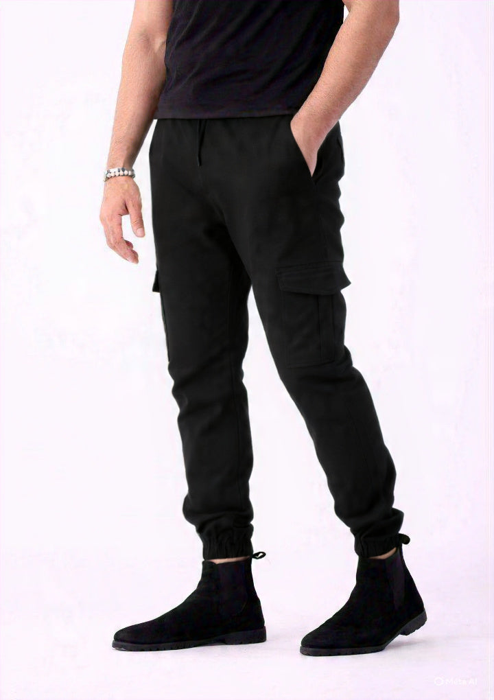 Cargo Trouser in Black Color