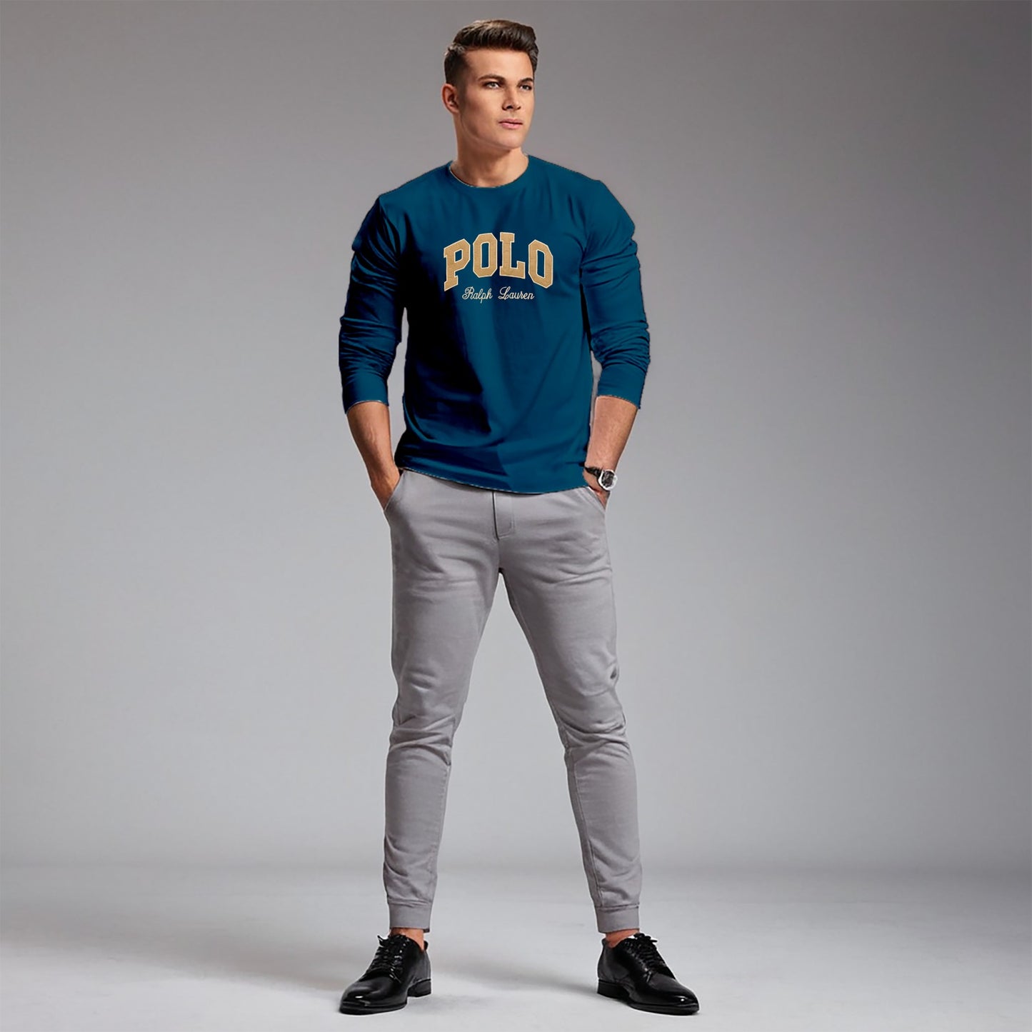 Men Micro Fleece Sweat (Blue) 06