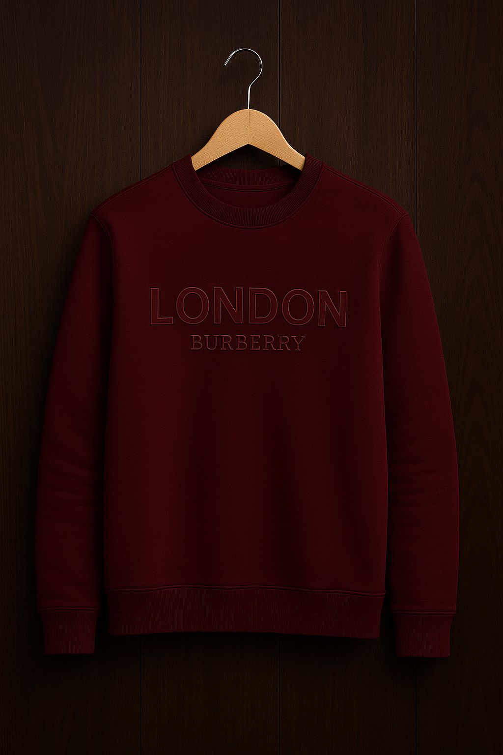 Men Micro Fleece Sweat shirt (Mehroon)