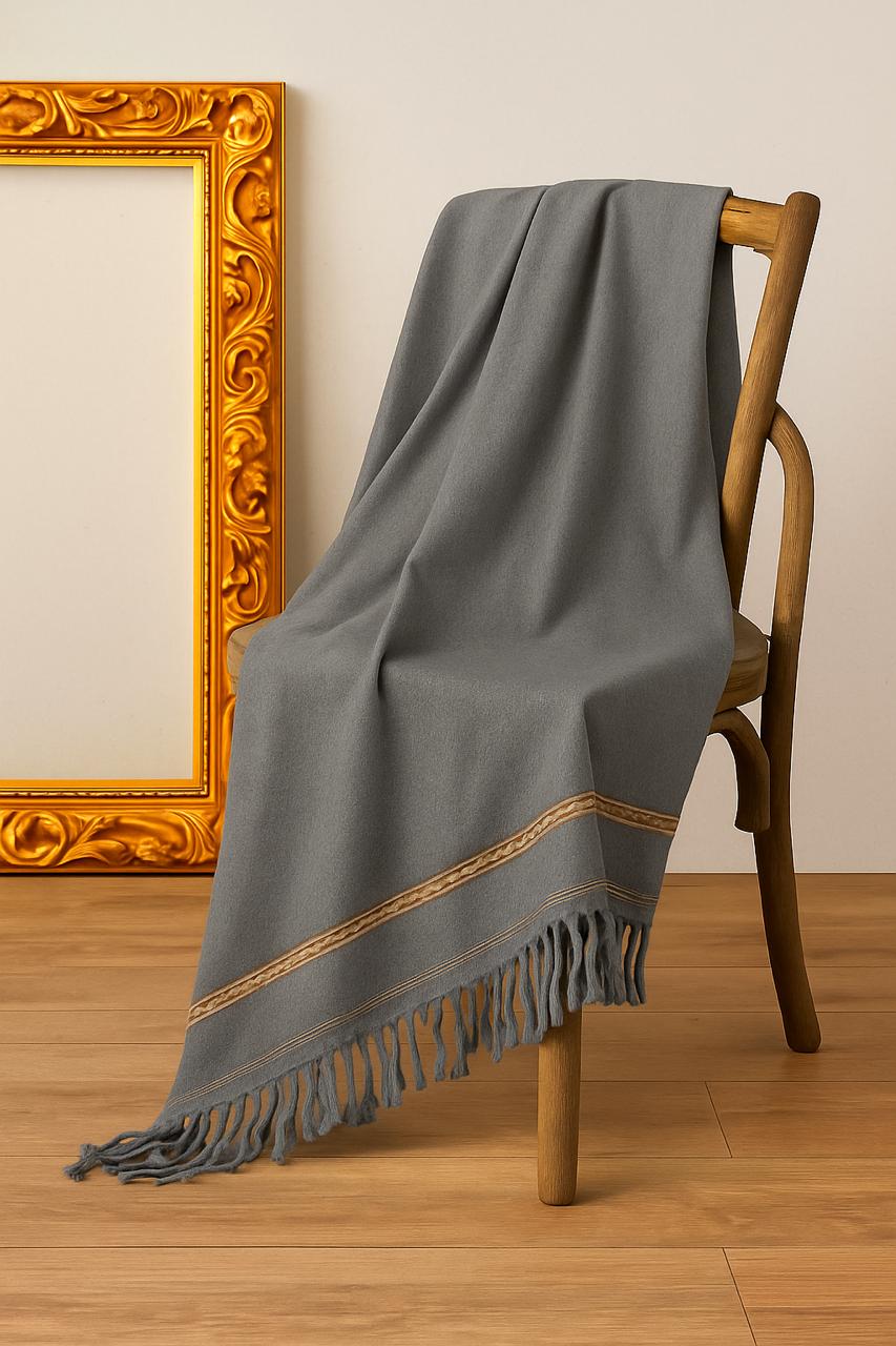 Swati Handmade Shawl ( Gray)