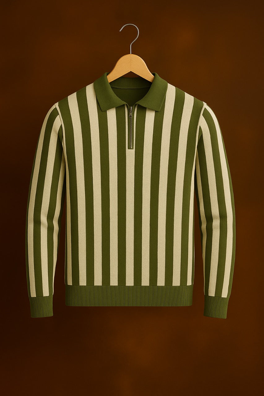 Imported Old Money Shirt in (Olive)