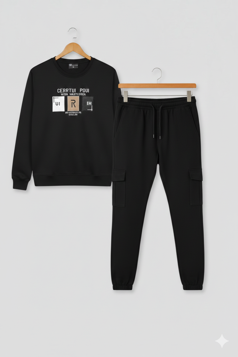 Pair of Trouser Shirt Black color combo