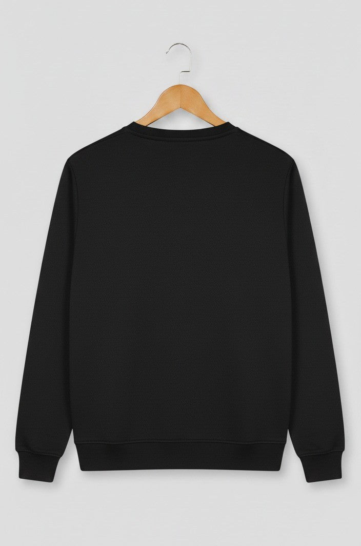 Men Fleece Sweat shirt (black)
