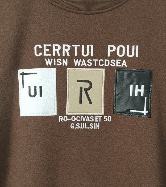 Men Fleece Sweat shirt (brown)