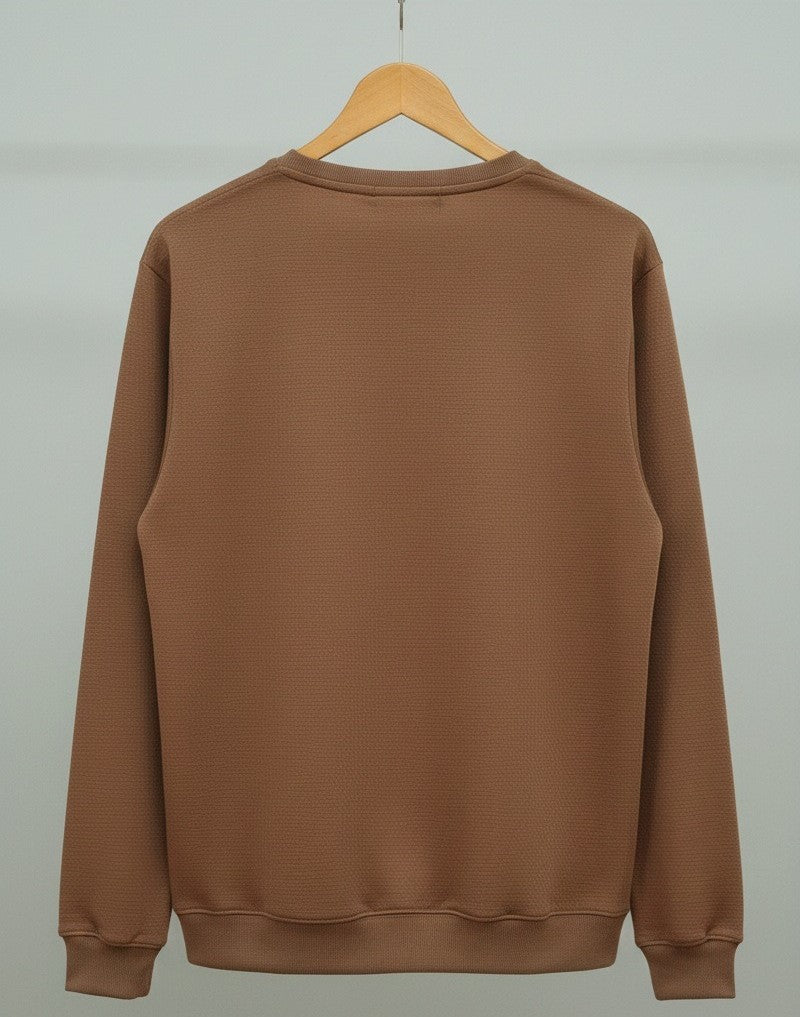 Men Fleece Sweat shirt (Musted)