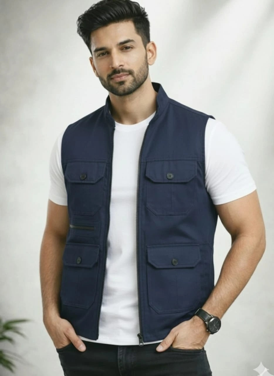 Sidhu Jacket 6 Pockets (Navyblue color)